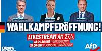 Live: Wahlkampfauftakt mit Alice Weidel, Tino Chrupalla, Harald Vilimsky und Marc Jongen!