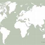 blank world map continents different colors3