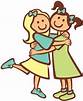 two-friends-clipart-black-and-white-two-friends-hugging-clipart-2 ...