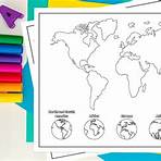 printable map of the world for kids black and white for labeling3