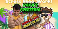 Papa's Freezeria GamePlay W/Jungle Beast