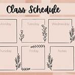 college class schedule planner template1