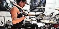 EX SLAYER DRUMMER JAMS ANTHRAX EARTH ON HELL #drumcover #drums #drummer #heavymetal #anthrax #big4