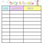how to create a daily schedule for kids free templates1