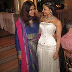 What did Ayesha Dharker wear to her church wedding?2