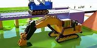 Construction Vehicles for Kids and Excavator at Work || Kids Tube