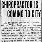 How did Morikubo change the chiropractic profession?2