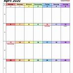 kalenderblatt april 20205